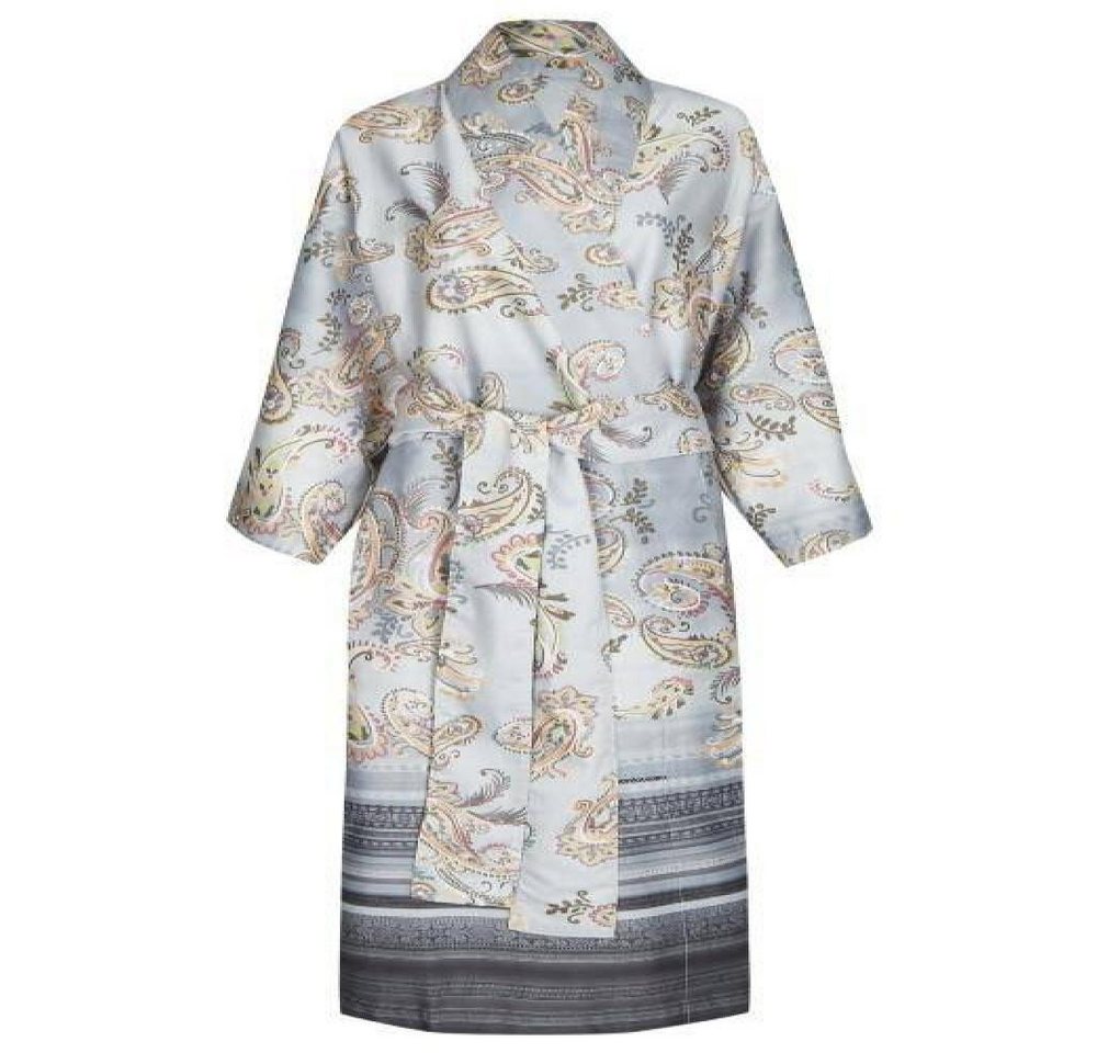 Bassetti Kimono TOSCA G1 in L/XL, 100% Baumwolle, mit Bindegürtel, Mako-Satin von Bassetti