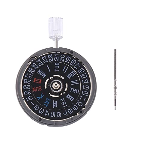 Bassulouda Mechanische Armbanduhr NH36 3,8 Position der Krone Zubehör für verschiedene Mod Sub 24 Jewels, Schwarz von Bassulouda