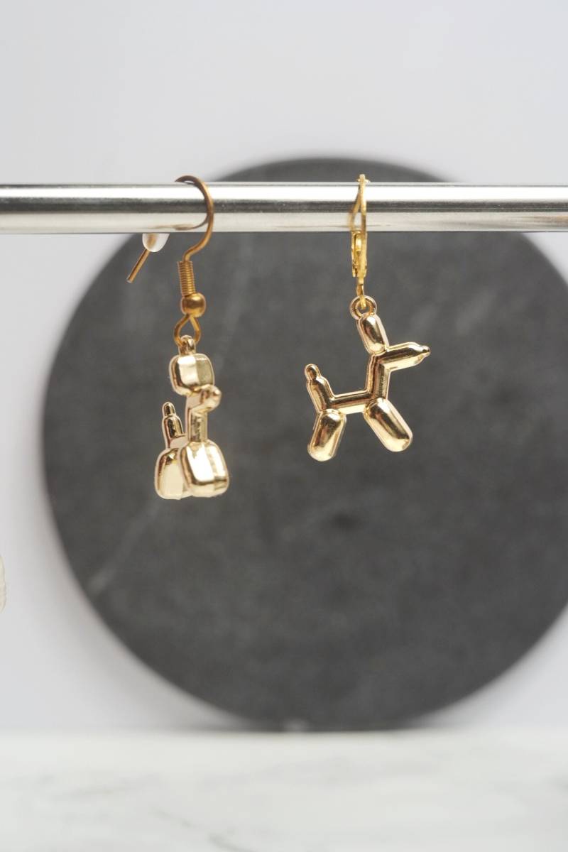 Ohrhänger Luftballonhund Partyohrringe von Bastelsaison