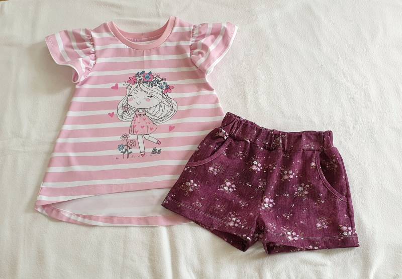 Gr. 104 Mädchen Sommer Set - Sommermädchen von Bastelsurium