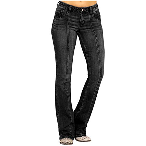 Bastwahl Multiblue Jeans Damen Casual Classics Jeanshose Freizeithose Schmale Beine Straight Distressed Jeans Schlaghose mit Gerissenem Bein Im Vintage 70er von Bastwahl