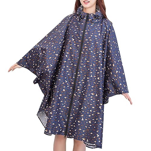 Bastwahl Regenmantel Damen Wasserdicht mit Reißverschluss Jacke Einfarbig Regenschutz Eextra Lang Regenmantel Unisex Regenkleidung Damen/herren Regenponcho Für Wandern Jagd Regenjacke von Bastwahl