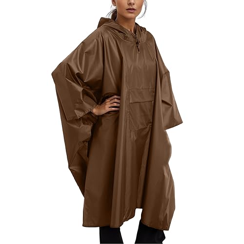 Bastwahl Regenponcho Damen Wasserdicht mit Reißverschluss Mantel Einfarbig Regenschutz Reiten Regencape mit Kapuze Regenkleidung Für Erwachsene Regenponcho Camping Angeln Regenjacke Bastwahl Regenponcho Damen Wasserdicht mit Reißverschluss Mantel Einfarbig Regenschutz Reiten Regencape mit Kapuze Regenkleidung Für Erwachsene Regenponcho Camping Angeln Regenjacke von Bastwahl