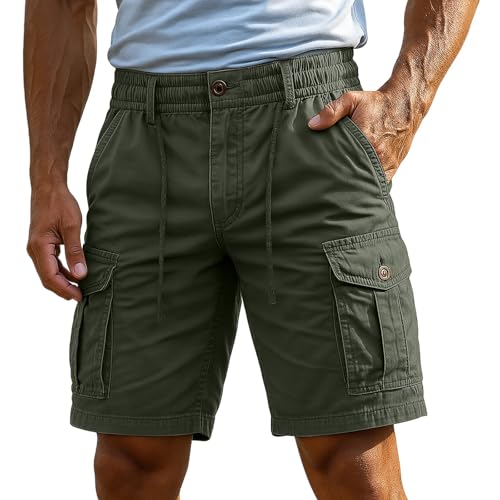 Cargohose Herren Stretch Kurz - Cargo Shorts Baggy Arbeitshose Basic Cargoshorts Leichte Sommerhose Relaxed Leicht Freizeithose Outdoor Klassiker Stoffhose Mit Taschen Sweatshorts Einfarbig Wanderhose Cargohose Herren Stretch Kurz - Cargo Shorts Baggy Arbeitshose Basic Cargoshorts Leichte Sommerhose Relaxed Leicht Freizeithose Outdoor Klassiker Stoffhose Mit Taschen Sweatshorts Einfarbig Wanderhose von Bastwahl