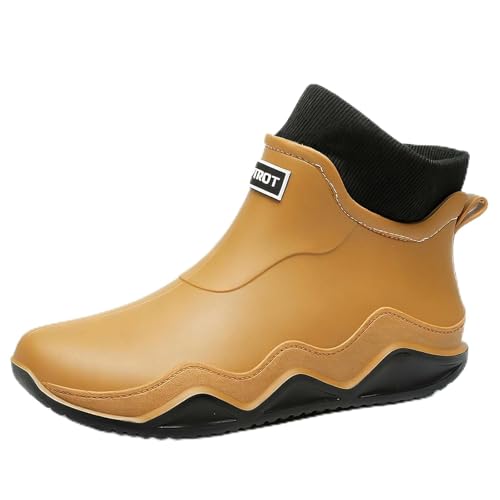 Gummistiefel Damen Halbhoch Regenstiefel Wasserdichte Schuhe Stiefel - Atmungsaktive Einfarbig Outdoor Sommerstiefeletten Kurze Gartenschuhe Weitschaft Vintage Gummi Stiefeletten Leichte Regenschuhe Gummistiefel Damen Halbhoch Regenstiefel Wasserdichte Schuhe Stiefel - Atmungsaktive Einfarbig Outdoor Sommerstiefeletten Kurze Gartenschuhe Weitschaft Vintage Gummi Stiefeletten Leichte Regenschuhe von Bastwahl