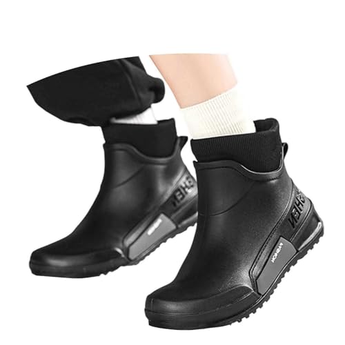 Gummistiefel Damen Halbhoch Regenstiefel Wasserdichte Schuhe Stiefel - Atmungsaktive Einfarbig Outdoor Sommerstiefeletten Kurze Gartenschuhe Weitschaft Vintage Gummi Stiefeletten Leichte Regenschuhe Gummistiefel Damen Halbhoch Regenstiefel Wasserdichte Schuhe Stiefel - Atmungsaktive Einfarbig Outdoor Sommerstiefeletten Kurze Gartenschuhe Weitschaft Vintage Gummi Stiefeletten Leichte Regenschuhe von Bastwahl