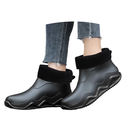Gummistiefel Damen Halbhoch Regenstiefel Wasserdichte Schuhe Stiefel - Atmungsaktive Einfarbig Outdoor Sommerstiefeletten Kurze Gartenschuhe Weitschaft Vintage Gummi Stiefeletten Leichte Regenschuhe Gummistiefel Damen Halbhoch Regenstiefel Wasserdichte Schuhe Stiefel - Atmungsaktive Einfarbig Outdoor Sommerstiefeletten Kurze Gartenschuhe Weitschaft Vintage Gummi Stiefeletten Leichte Regenschuhe von Bastwahl