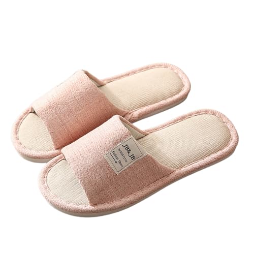 Hausschuhe Leinen Damen Herren Winter & Sommer - Atmungsaktive Baumwolle Material Atmungsaktiv Und Komfortabel Gästehausschuhe Hotel Home Spa Innenbereich Ideal Für Frühling Rutschfest Boho Slippers Hausschuhe Leinen Damen Herren Winter & Sommer - Atmungsaktive Baumwolle Material Atmungsaktiv Und Komfortabel Gästehausschuhe Hotel Home Spa Innenbereich Ideal Für Frühling Rutschfest Boho Slippers von Bastwahl