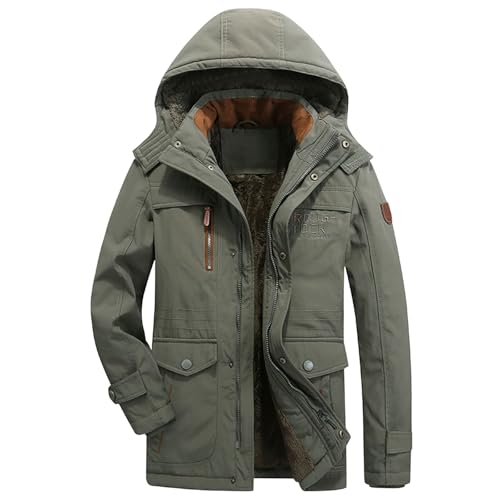 Parka Herren Bundeswehr Schwarz Mit Innenjacke Winter - Warme Winterjacke Teddyfutter Wintermantel Mit Kunstfell Kapuze Winterparka Outdoor Gefütterte Herrenjacke Steppjacke Jacke Parka Herren Bundeswehr Schwarz Mit Innenjacke Winter - Warme Winterjacke Teddyfutter Wintermantel Mit Kunstfell Kapuze Winterparka Outdoor Gefütterte Herrenjacke Steppjacke Jacke von Bastwahl