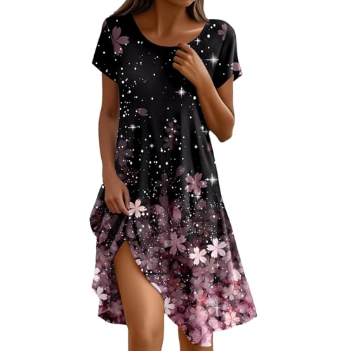 Sommerkleid Damen Leinen Kleider - Casual V-Ausschnitt Midikleid Kurzarm A-Linie Kleid Strandkleid Ohne Zubehör Leicht und Luftig Leinenkleid Einfarbig Knielang Elegant Casual Sommer Blusenkleid Sommerkleid Damen Leinen Kleider - Casual V-Ausschnitt Midikleid Kurzarm A-Linie Kleid Strandkleid Ohne Zubehör Leicht und Luftig Leinenkleid Einfarbig Knielang Elegant Casual Sommer Blusenkleid von Bastwahl