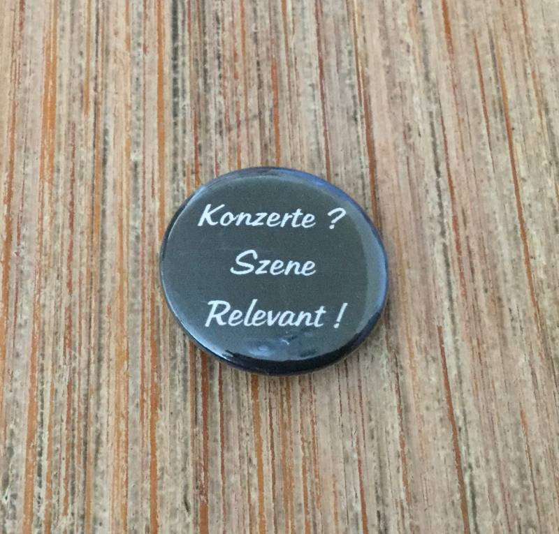 Button „Konzerte? Systemrelevant" von BatcaveDesignShop