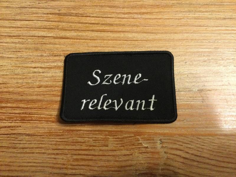 Patch Aufnäher „Szenerelevant" von BatcaveDesignShop