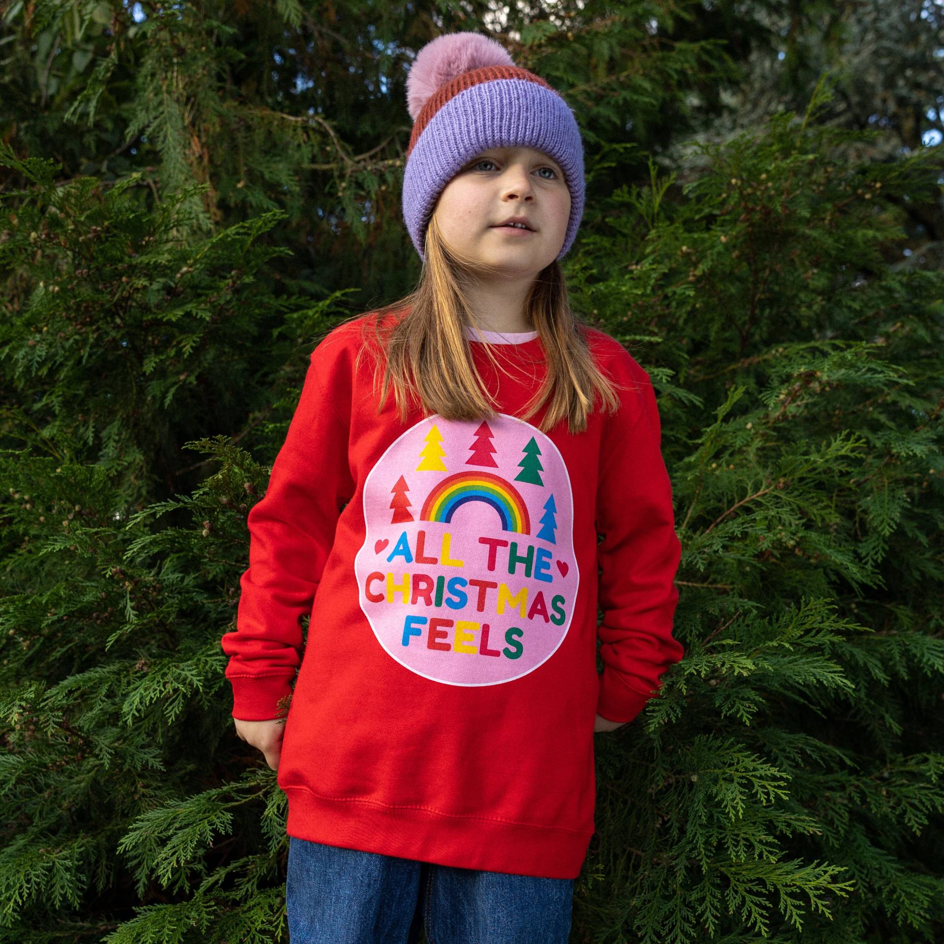 All The Christmas Feels Girls' Jumper von Batch1UK