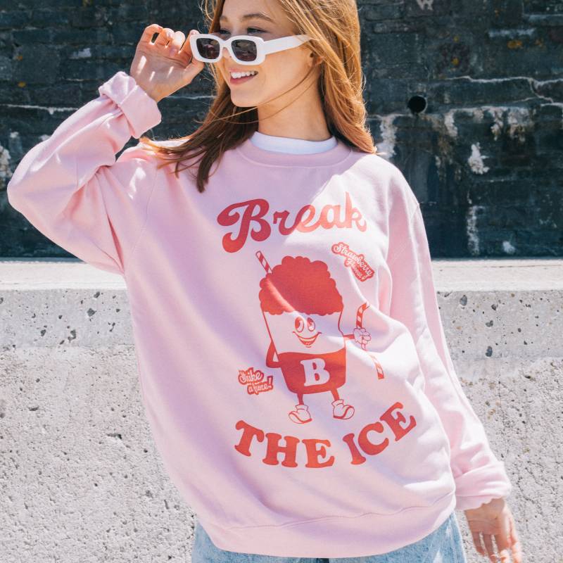 Break The Ice Damen Sweatshirt Mit Slush Drink Grafik von Batch1UK