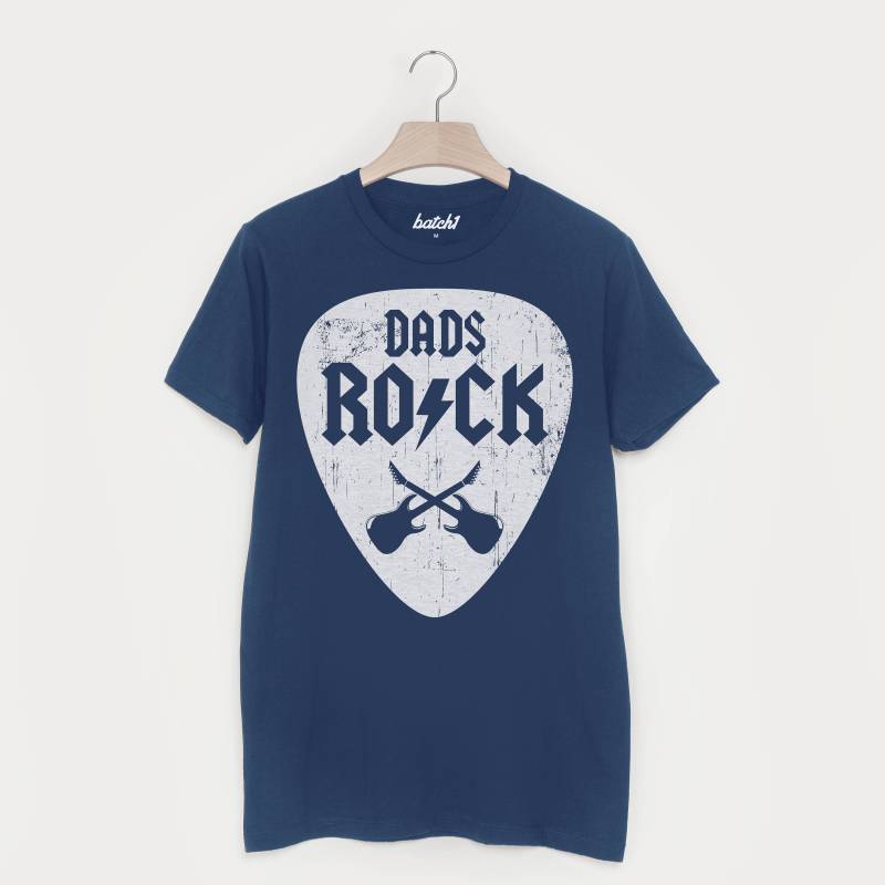 Dads Rock Männer Musik Spruch T Shirt von Batch1UK