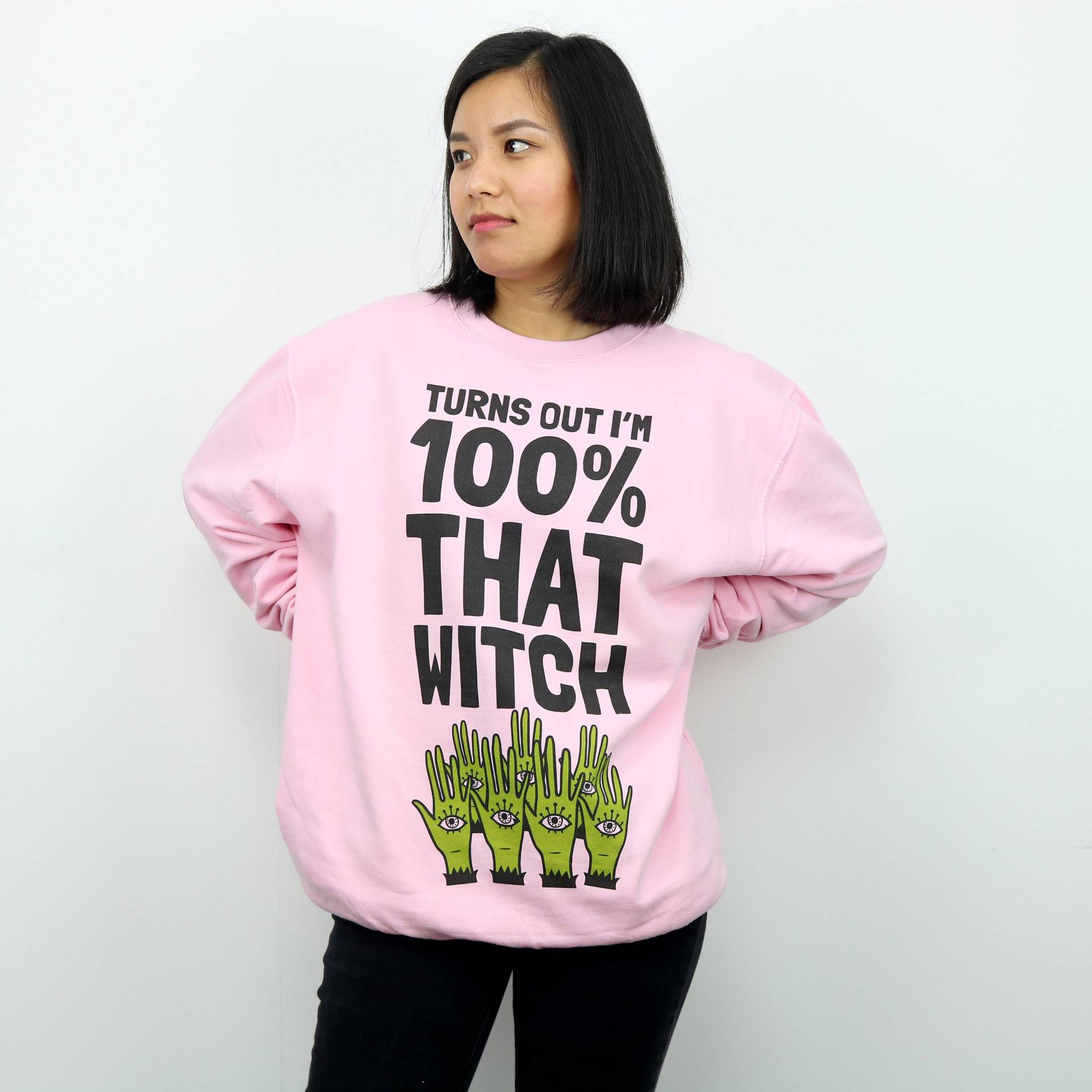 Das Hexe Damen Halloween Spruch Sweatshirt von Batch1UK