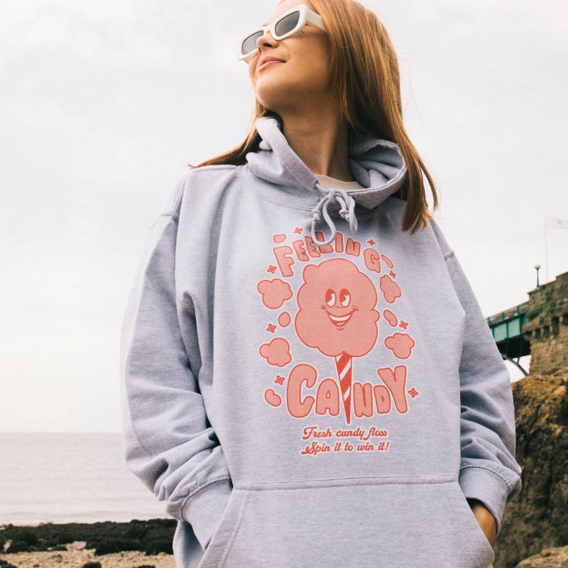 Feeling Candy Damen Staycation Slogan Hoodie von Batch1UK