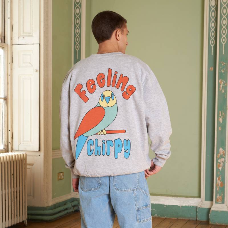 Feeling Chirpy Herren Spruch Sweatshirt von Batch1UK