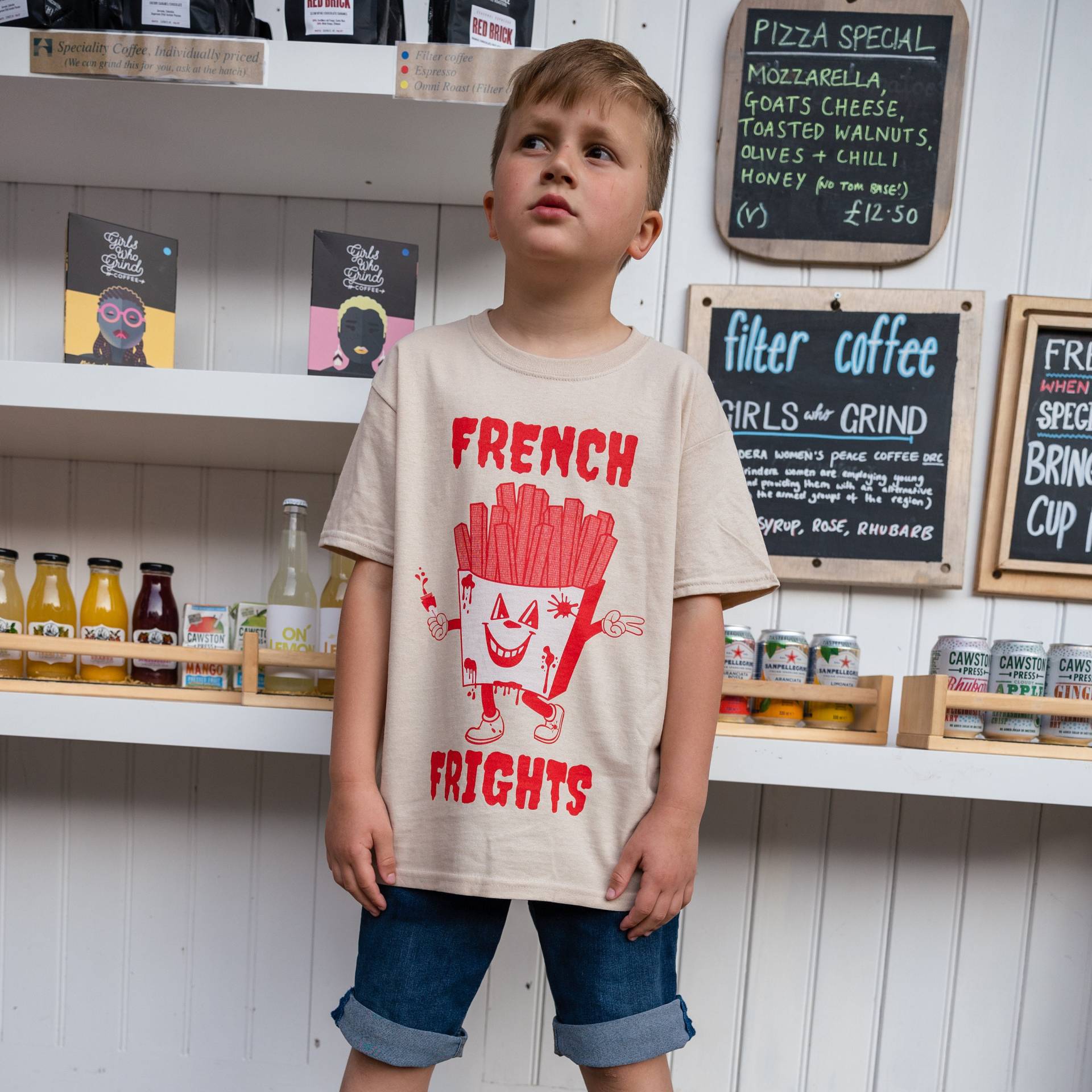 French Frights Jungen T-Shirt Mit Slogan von Batch1UK