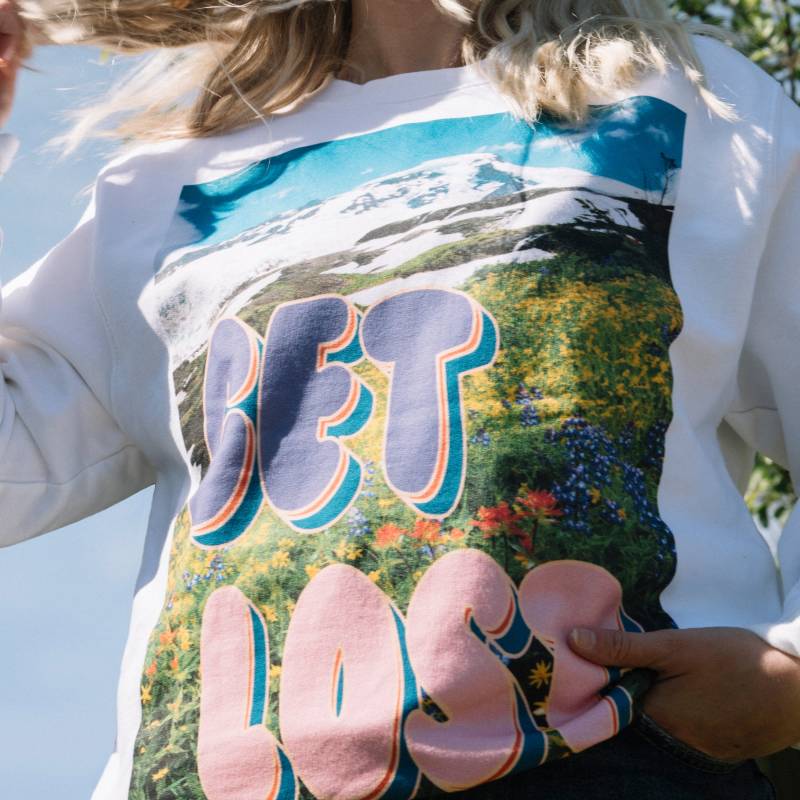 Get Lost Damen Spruch Sweatshirt von Batch1UK