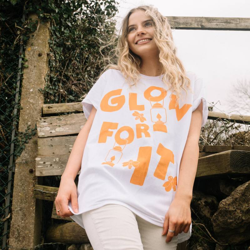 Glow For It Damen Slogan T-Shirt von Batch1UK