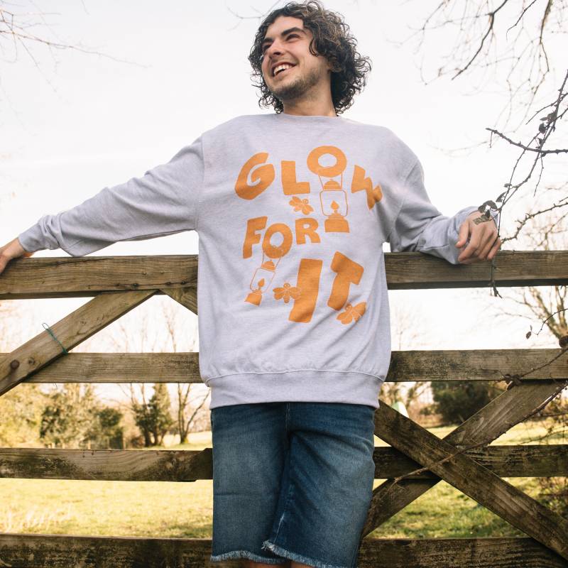 Glow For It Herren Spruch Sweatshirt von Batch1UK