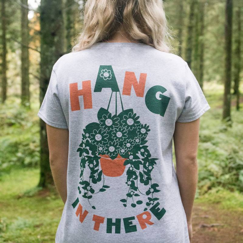 Hang in There Damen Slogan T-Shirt von Batch1UK