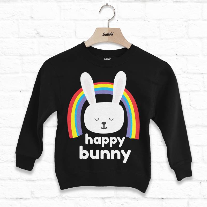 Happy Bunny Unisex-Kinder Slogan-Sweatshirt von Batch1UK