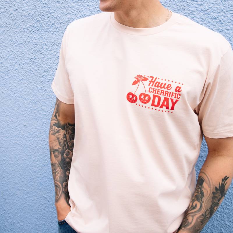 Have A Cherrific Day Herren Kirsche Grafik T-Shirt von Batch1UK