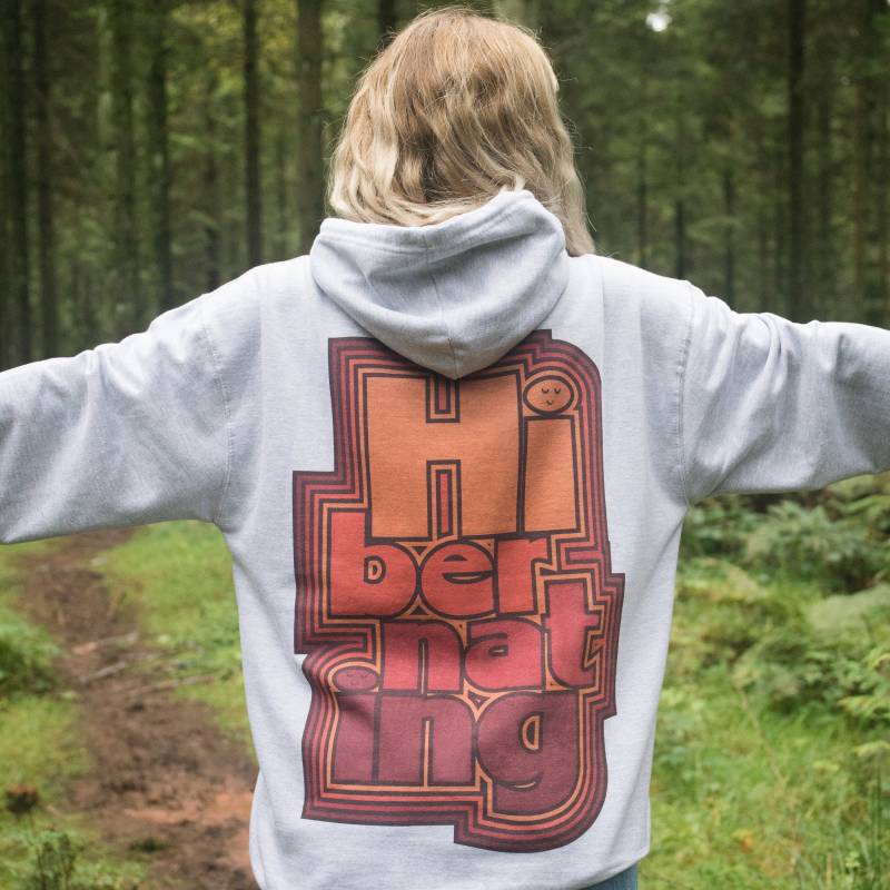 Hibernating Damen Spruch Hoodie von Batch1UK