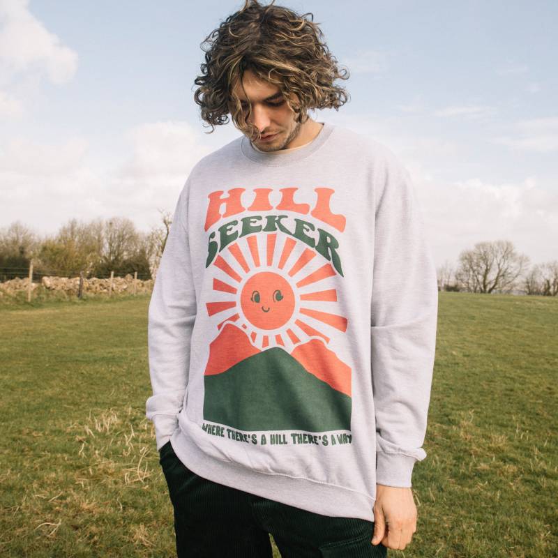 Hill Seeker Herren Spruch Sweatshirt von Batch1UK