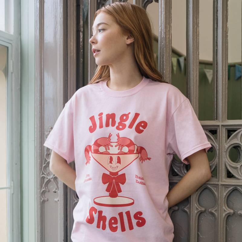 Jingle Shells Damen Weihnachten T-Shirt von Batch1UK