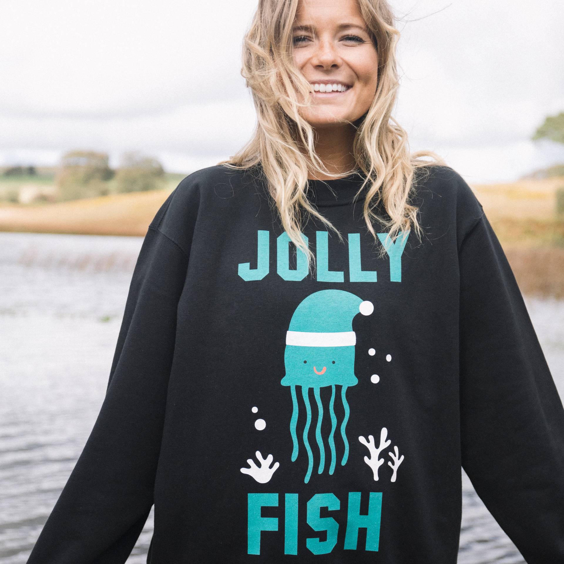 Jolly Fish Damen Weihnachtsspringer von Batch1UK