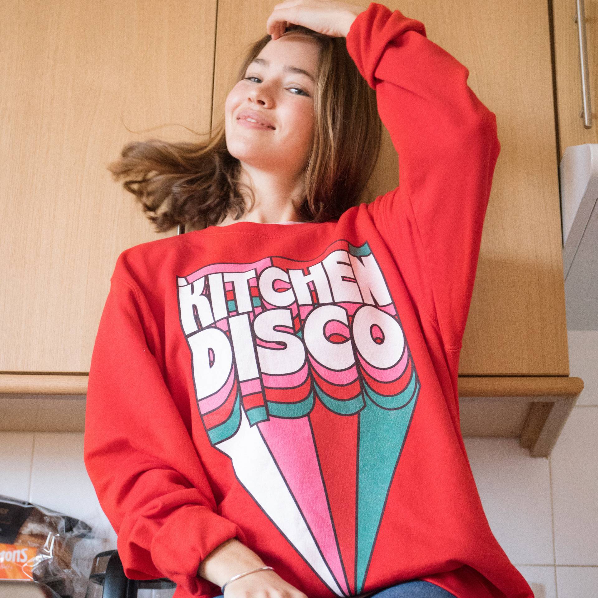 Küche Disco Damen Spruch Sweatshirt von Batch1UK
