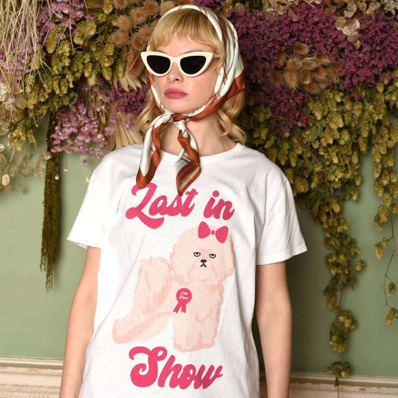 Last in Show Damen Hunde Slogan T-Shirt von Batch1UK