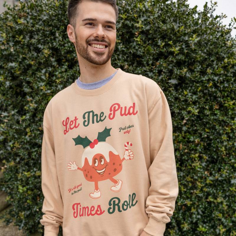 Let The Pud Times Roll Herren Weihnachtspulli von Batch1UK