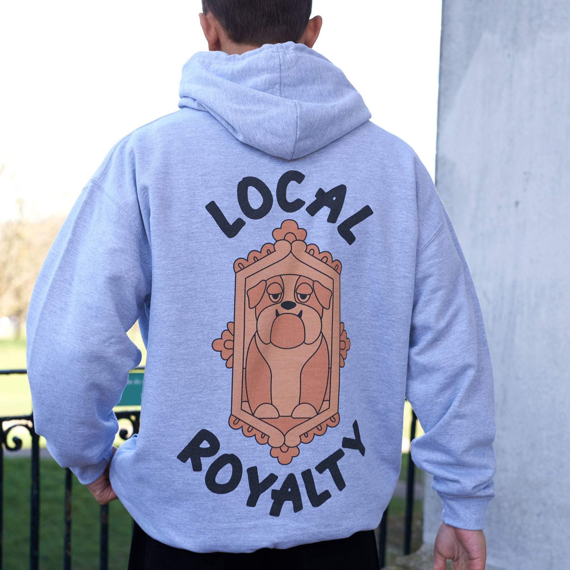 Local Royalty Herren Hund Spruch Hoodie von Batch1UK