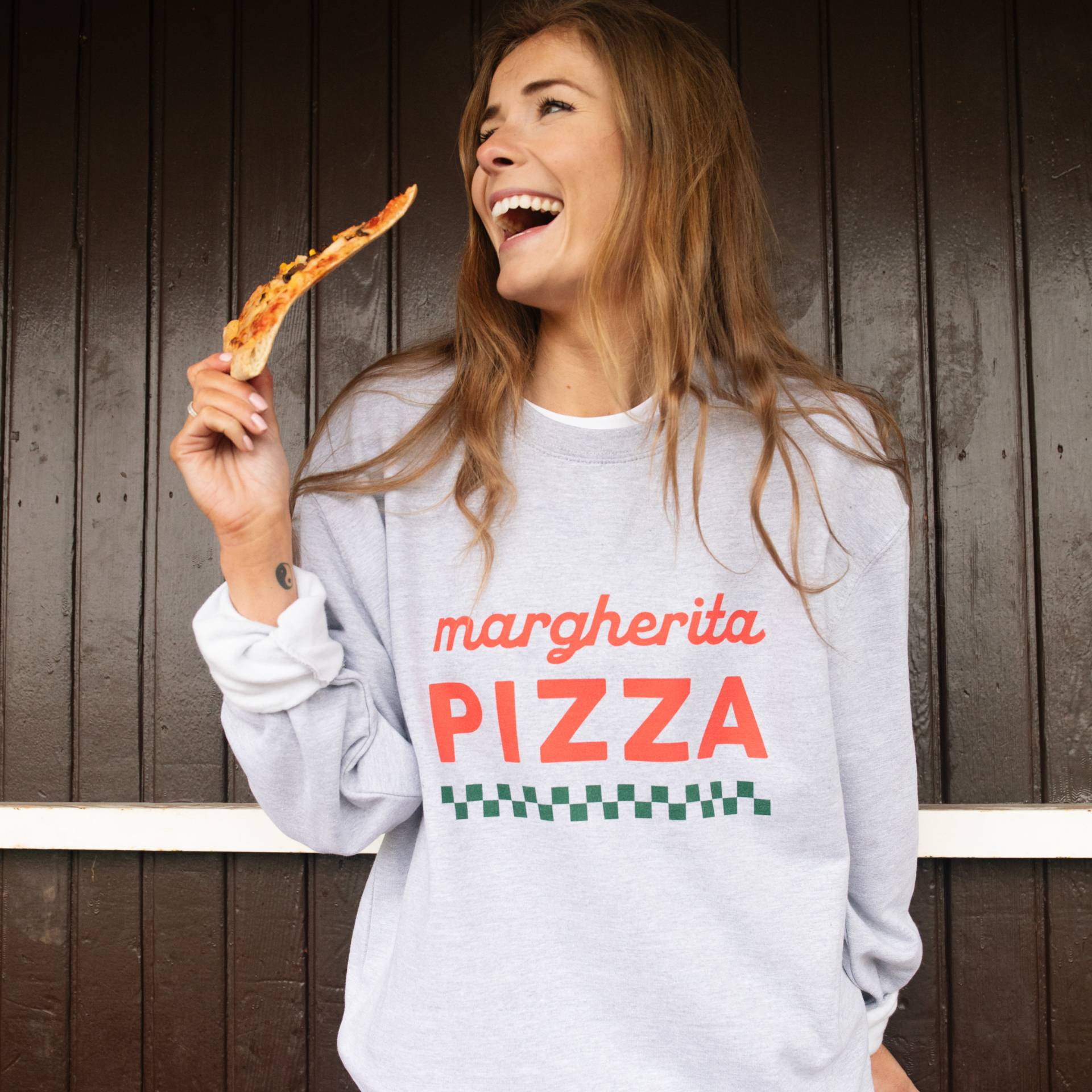 Margherita Pizza Damen Spruch Sweatshirt von Batch1UK