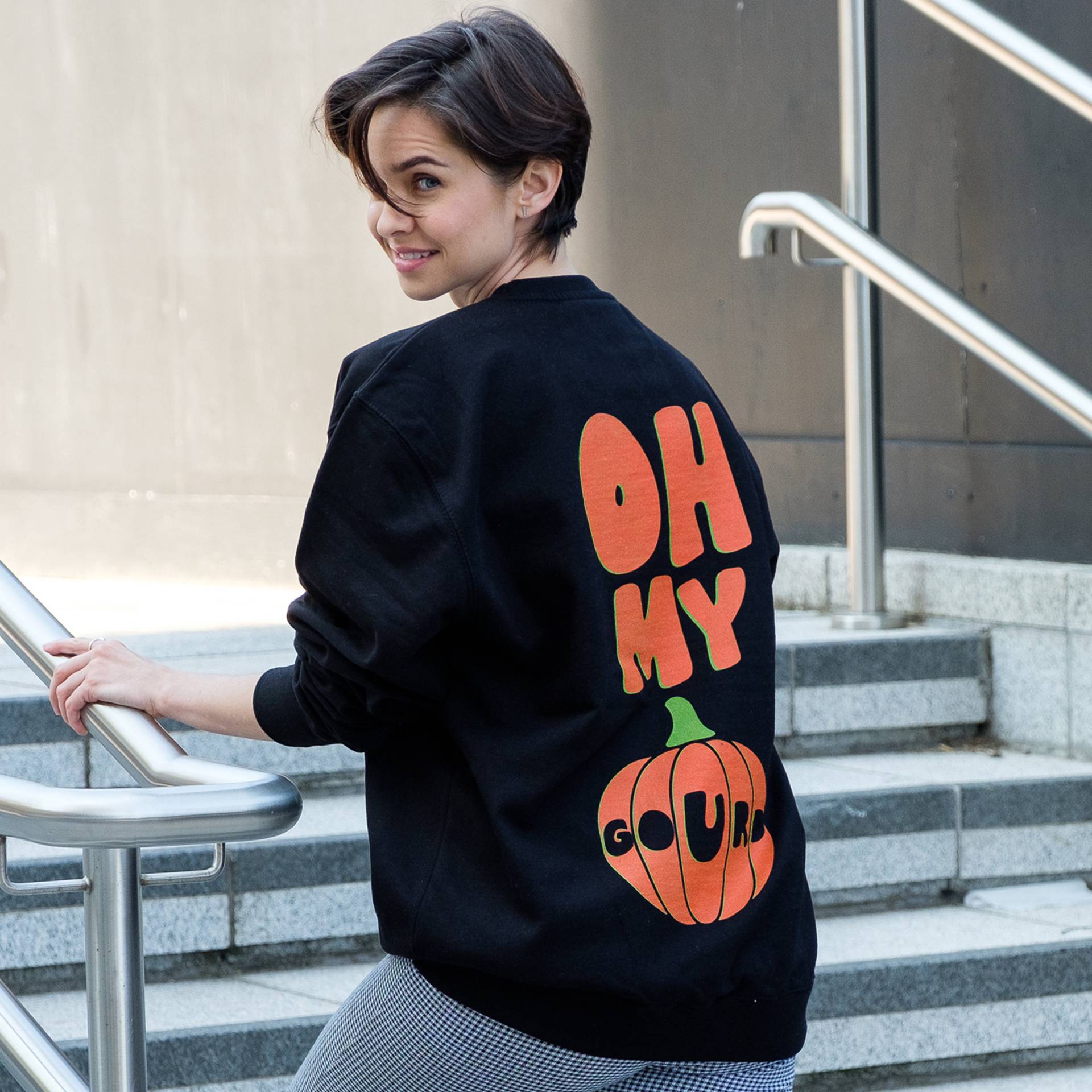 Oh My Gourd Damen Halloween Kürbis Sweatshirt von Batch1UK