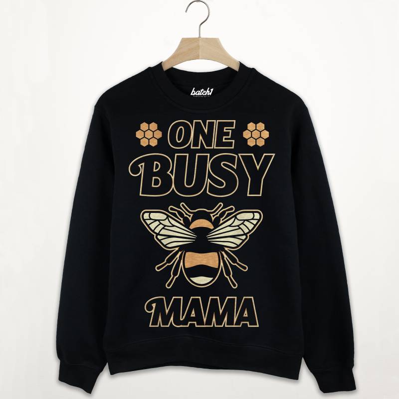 One Busy Mama Damen Spruch Sweatshirt von Batch1UK