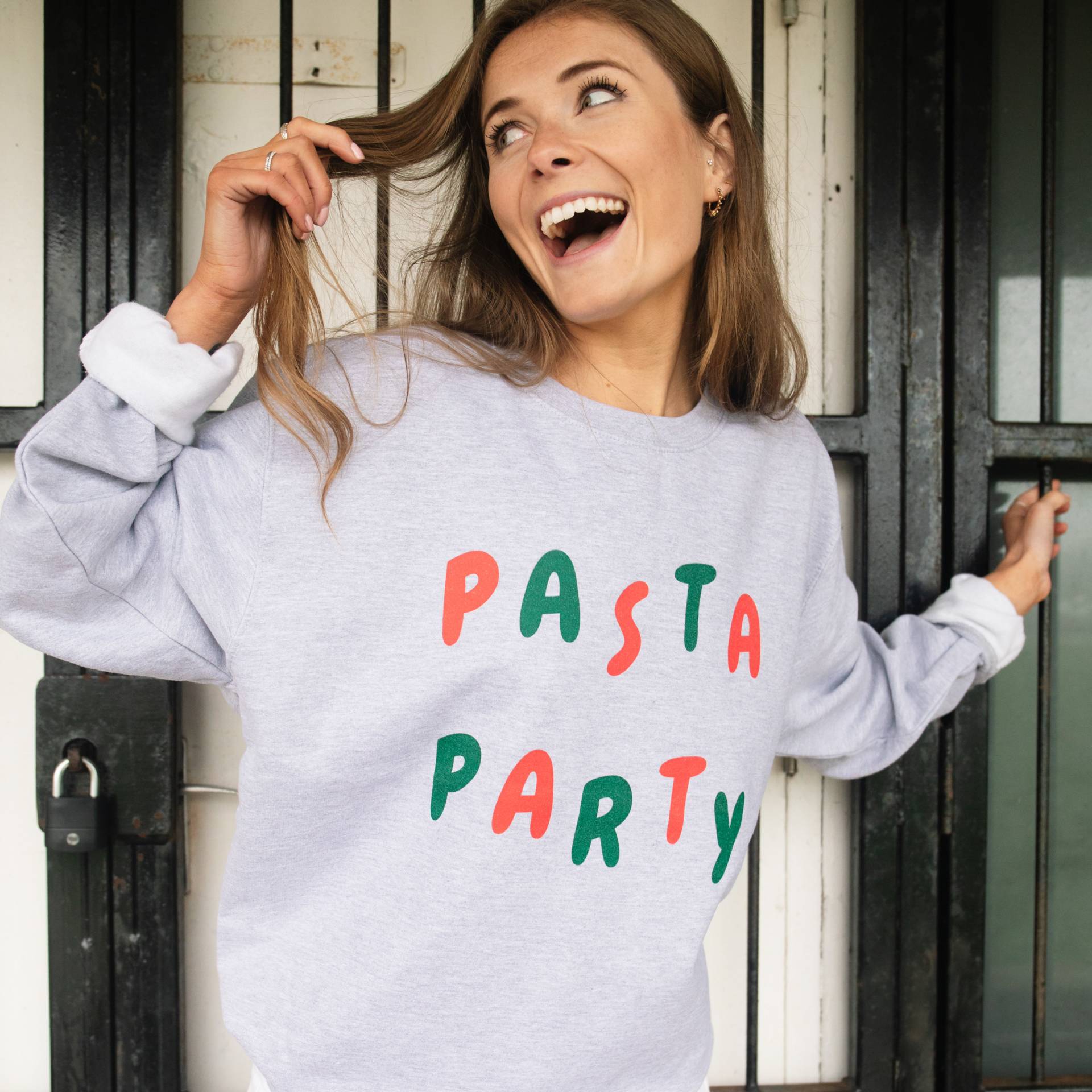 Pasta Party Damen Spruch Sweatshirt von Batch1UK