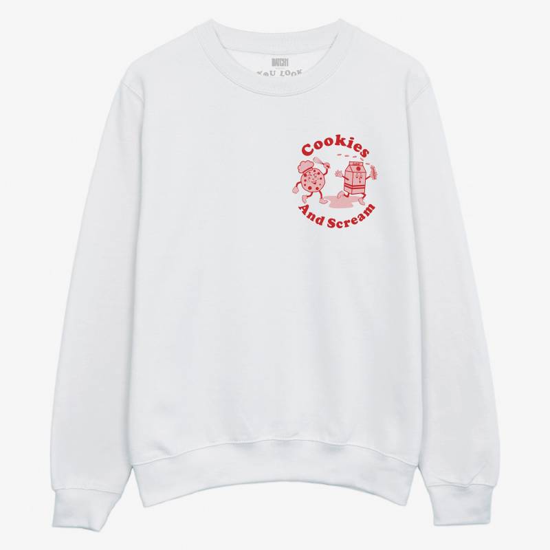 Plätzchen Und Schrei Männer Spruch Sweatshirt von Batch1UK