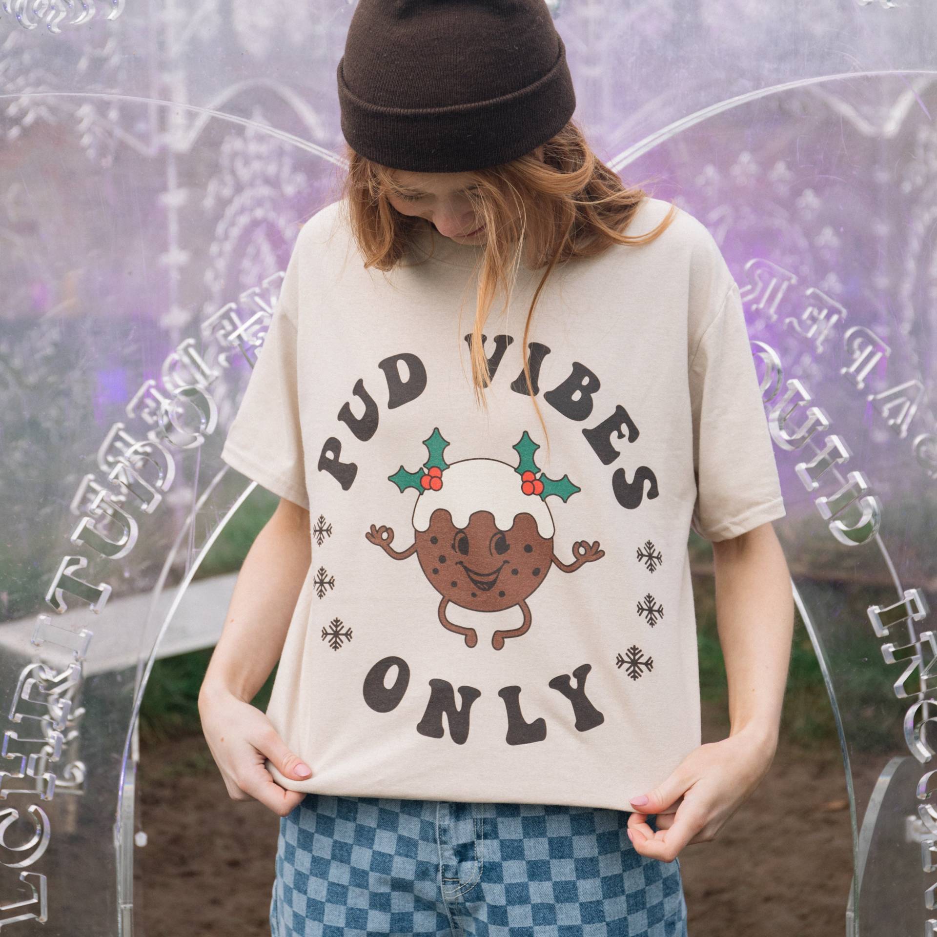 Pud Vibes Only Women's Christmas T-Shirt von Batch1UK