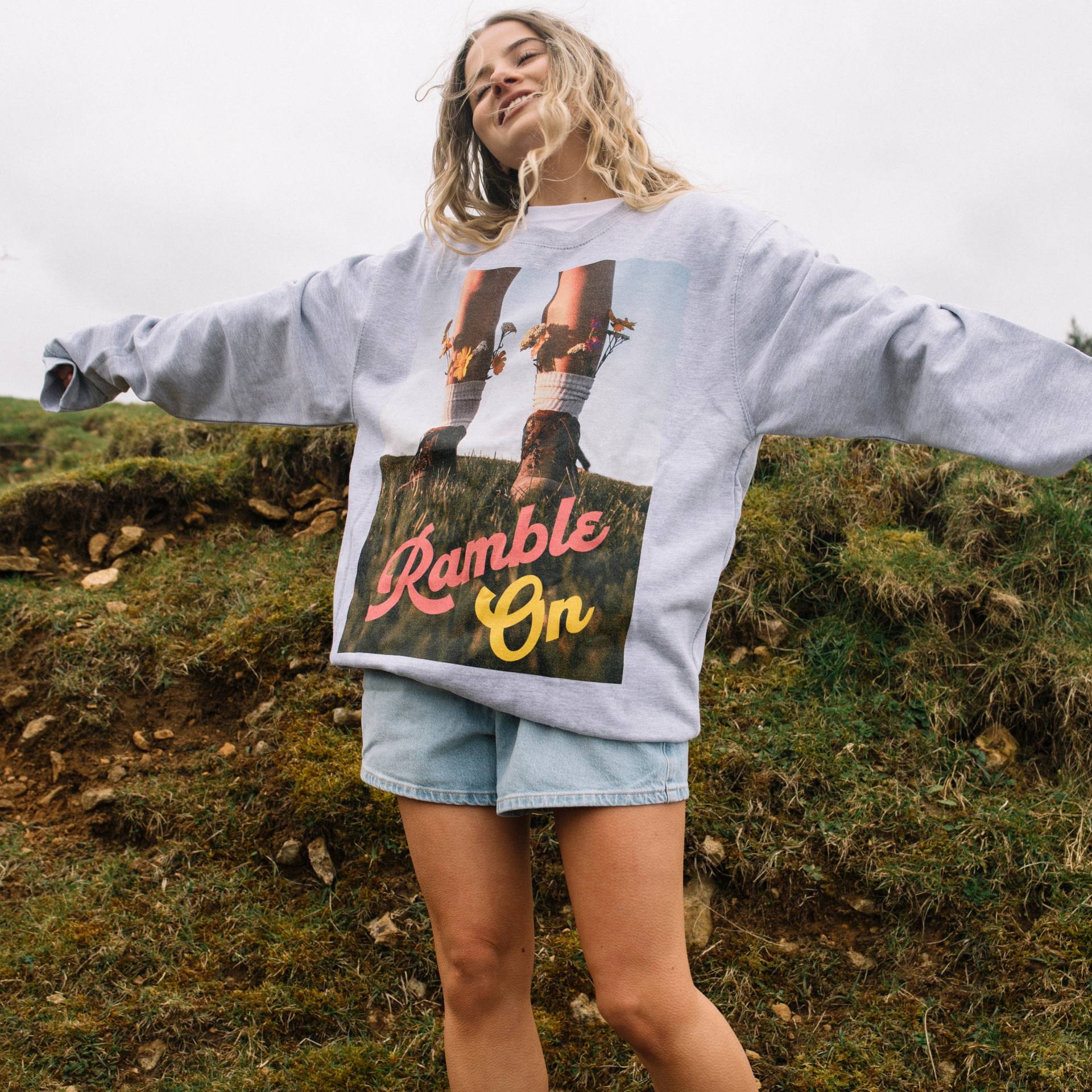 Ramble On Women Es Slogan Sweatshirt von Batch1UK