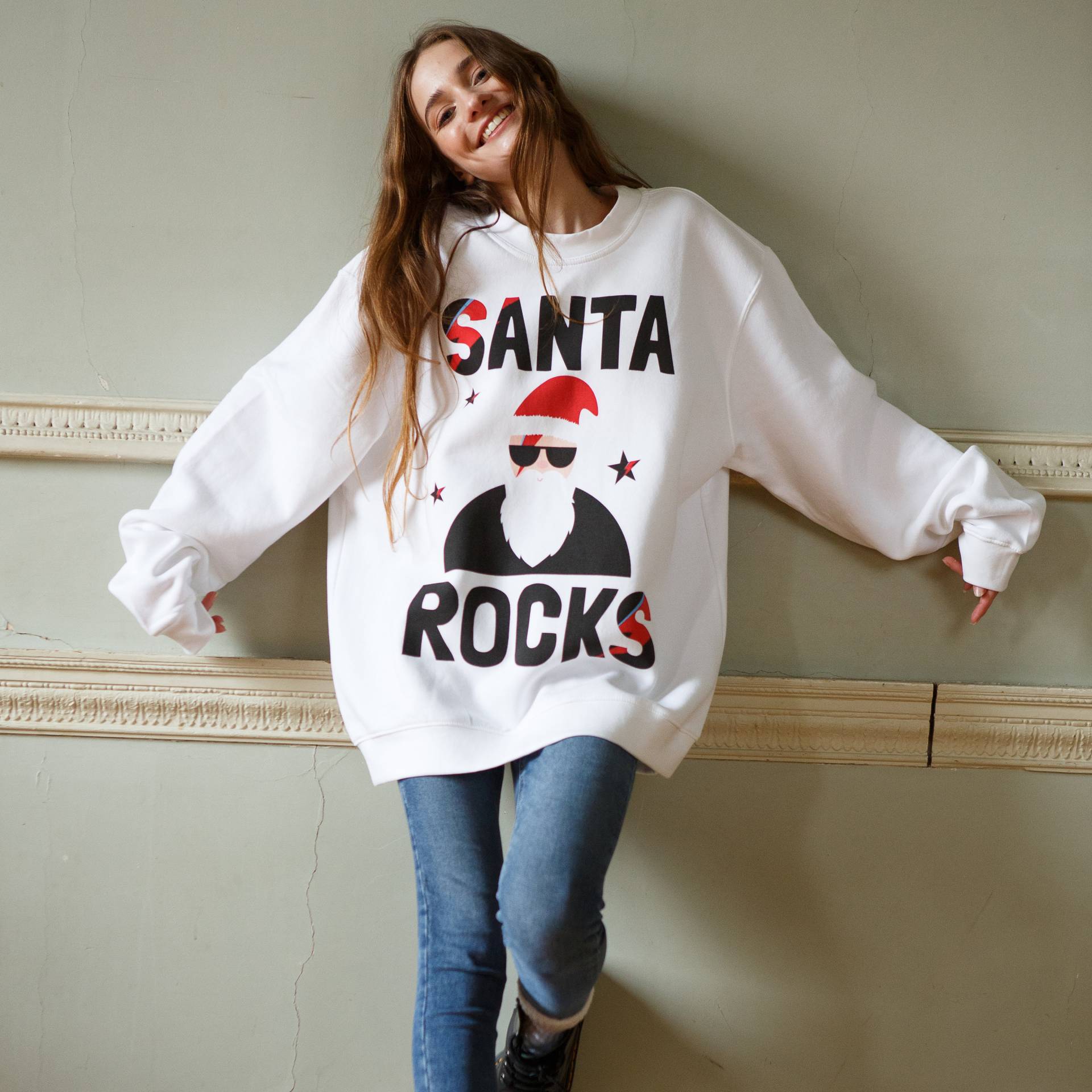 Santa Rocks Damen Weihnachtsmann von Batch1UK