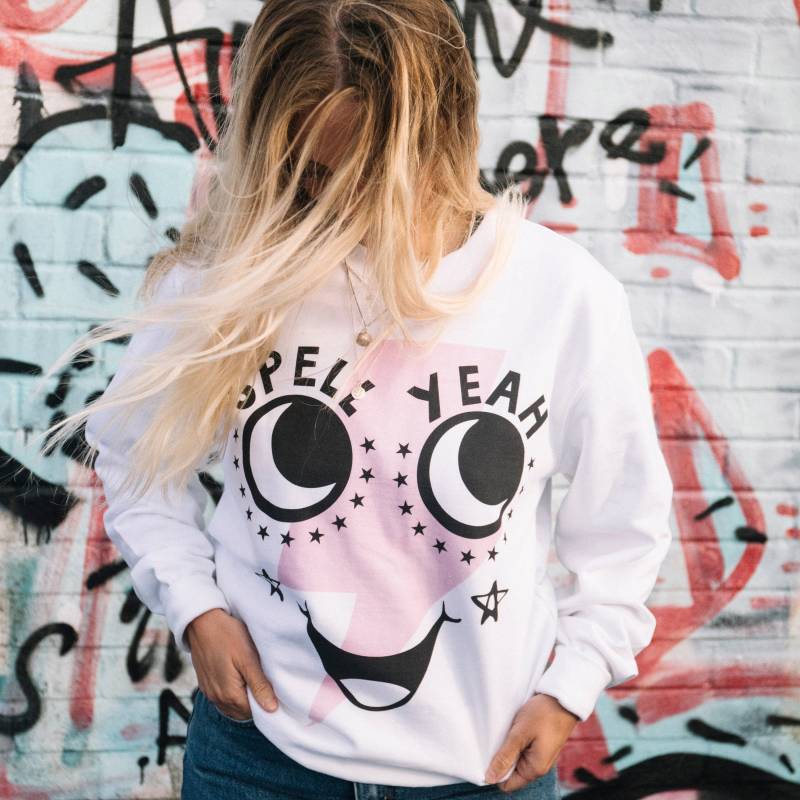 Spellyea Halloween Frauen Slogan Sweatshirt von Batch1UK