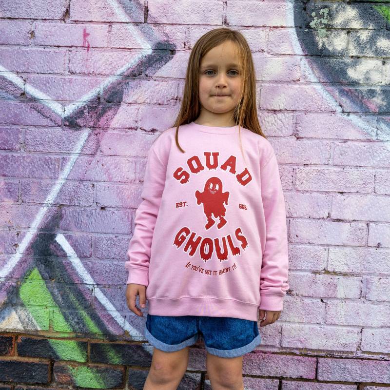 Squad Ghouls Mädchen Spruch Sweatshirt von Batch1UK