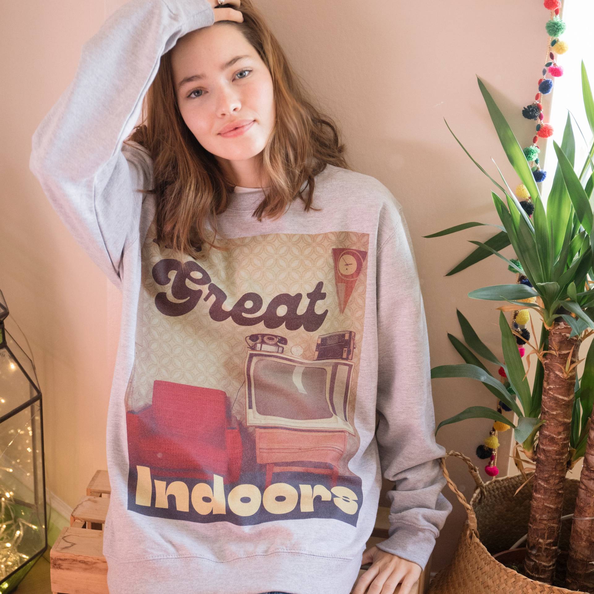 The Great Indoors Damen Spruch Sweatshirt von Batch1UK