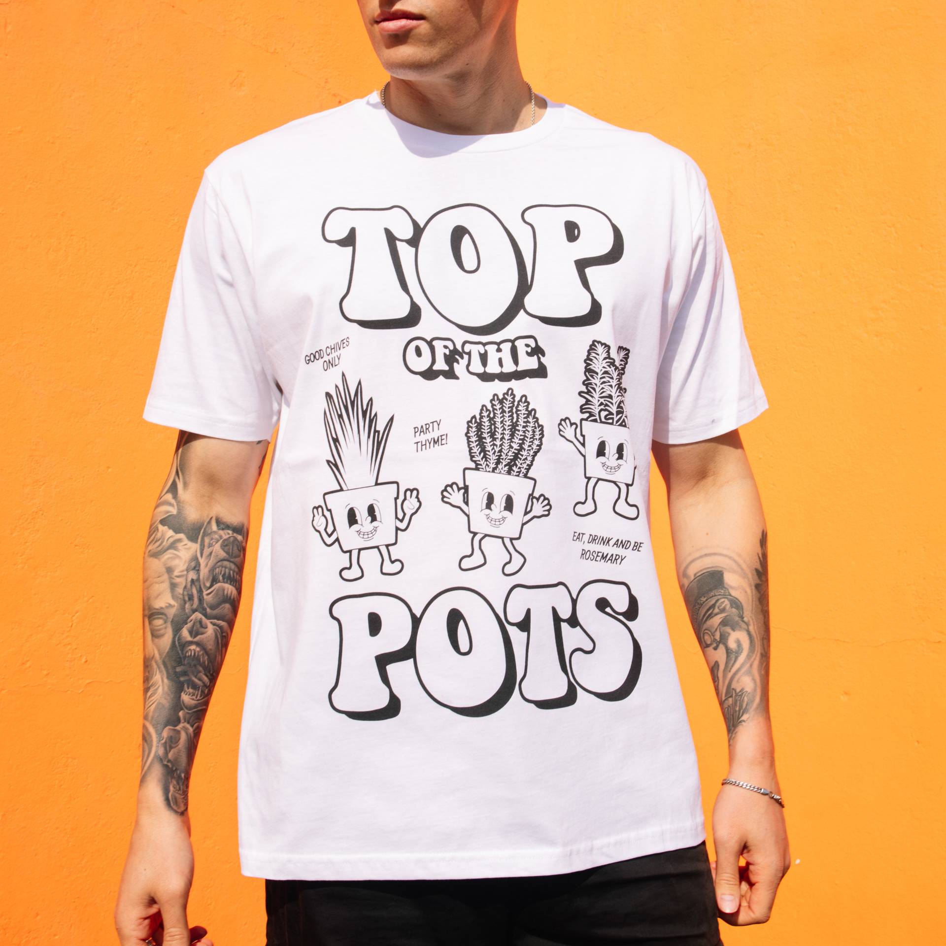 Top Of The Pots Herren Festival T-Shirt von Batch1UK