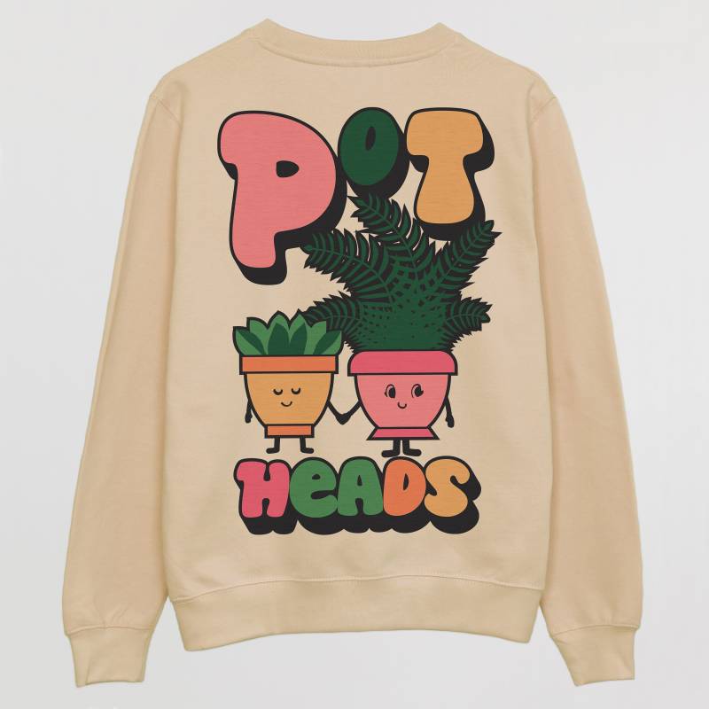 Pot Heads Frauen Slogan Sweatshirt von Batch1UK
